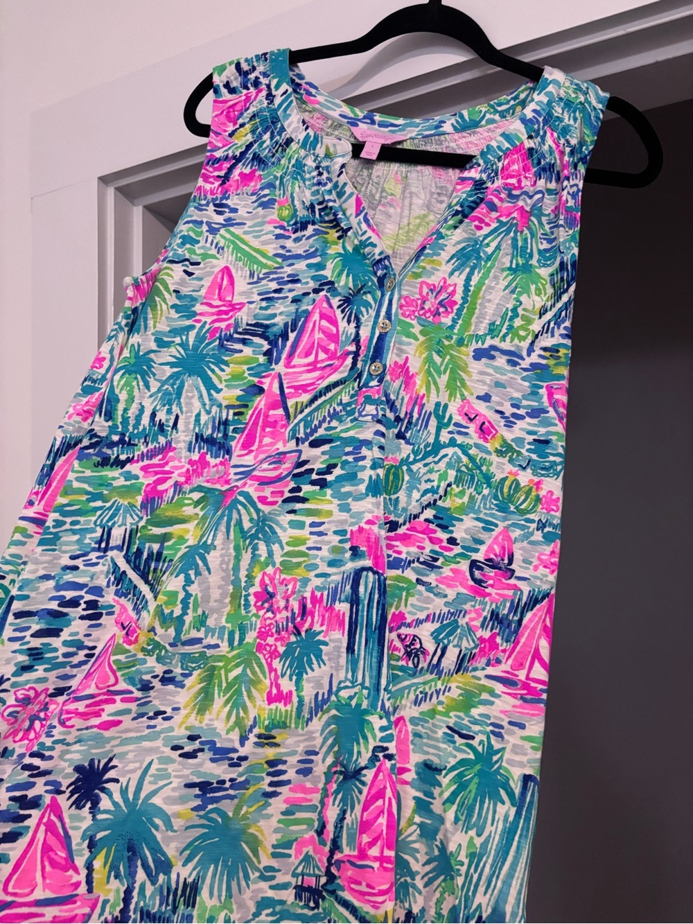 Lilly Pulitzer Sleeveless Essie Dress “Multi Salt In The Air”